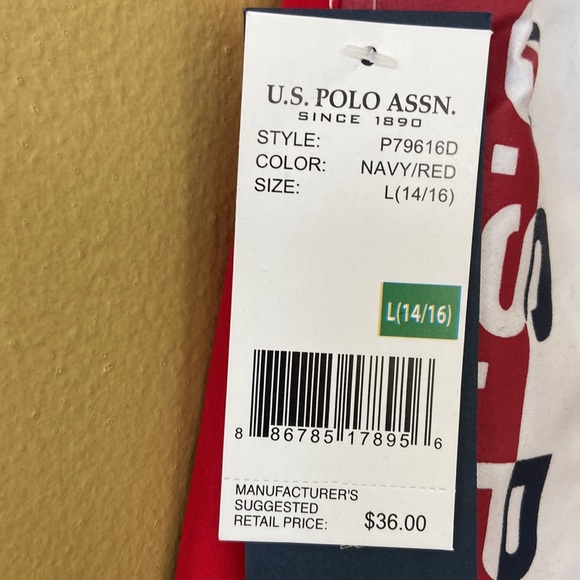 NWT U.S. POLO ASSN boys swimming trunk - Picture 2 of 8